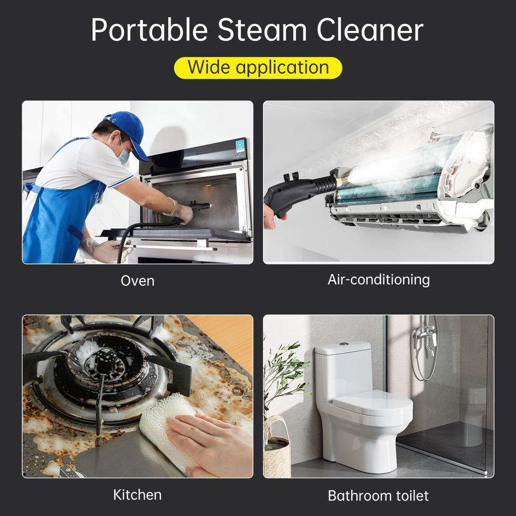Пароочиститель высокого давления 3000 Вт безрезервуарный высокотемпературный портативный электрический пароочиститель