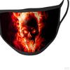 Маска из ткани с принтом черепа, многоразовая, моющаяся, для вечеринки в стиле панк