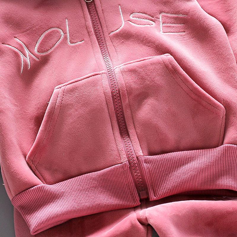 Костюмчик для девочек из золотого бархата для малышей от 0 до 3 лет: Уютный зимний наряд со свитером и брюками