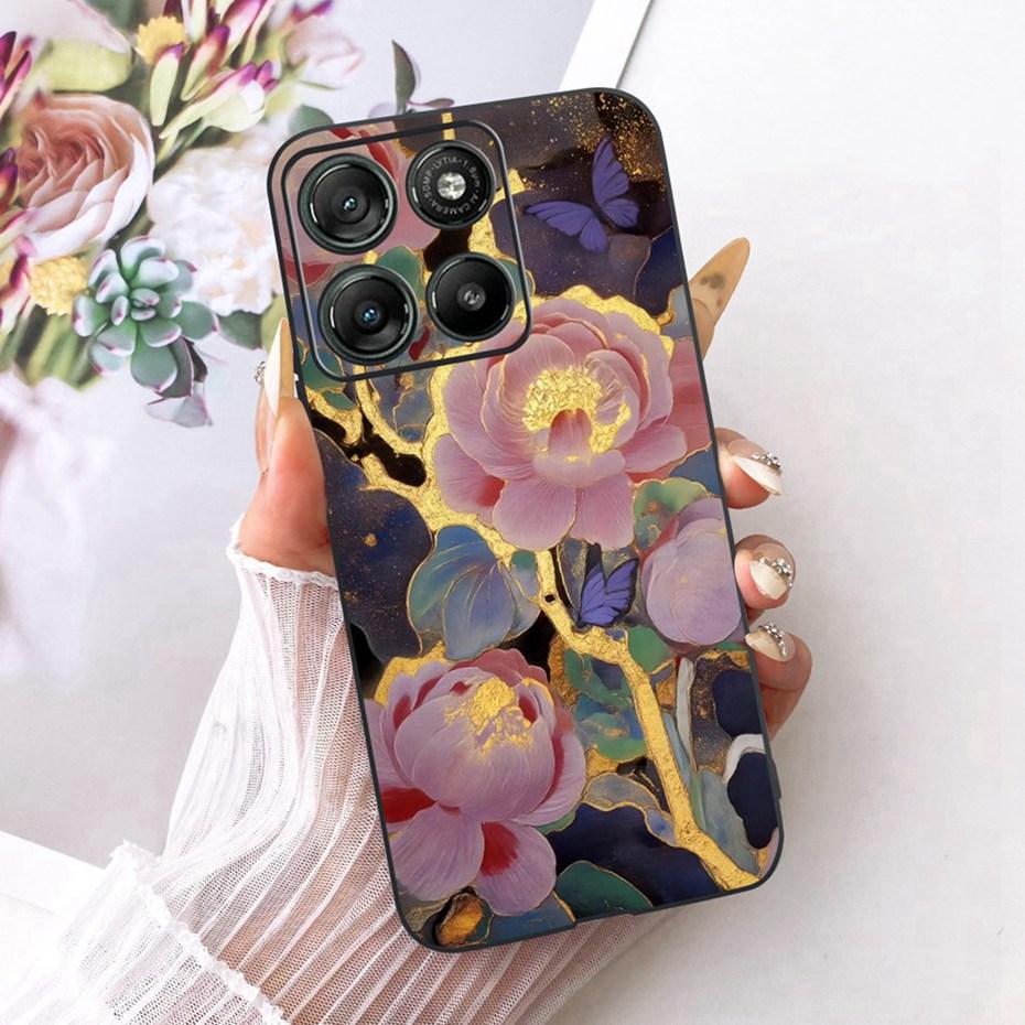 Модный Чехол с Буквой для Телефона Motorola Moto G77 G67 Задняя Крышка Для MOTO G67 G77 5G Мягкие Черные Силиконовые Чехлы