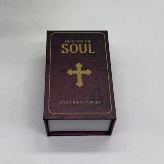 Деревянная шкатулка с библейскими стихами ручной работы с 150 карточками со Священным Писанием, Христианская шкатулка для молитв, Позитивное ежедневное ободрение, Вдохновляющий подарок для женщин и мужчин
