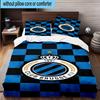 3PCS FC Brugge Crest Bedding Set,Including 1pc Duvet Cover And 2pcs Pillowcases Perfect for Bedroom, Dormitory, Fan Christmas gift