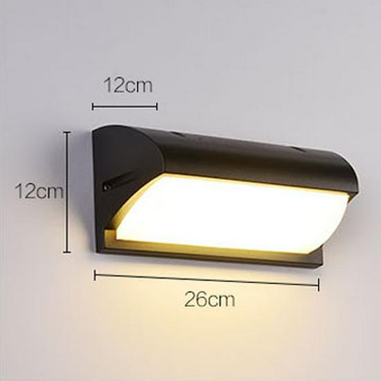 Modern Minimalist Waterproof Outdoor Wall Light with Radar Motion Sensor for Balcony and Doorway