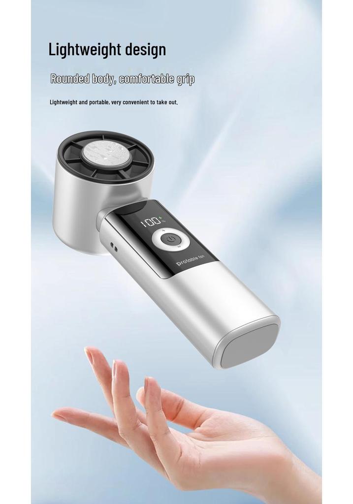 Portable Foldable Mini Handheld Fan with High-Speed Turbine and Semiconductor Cooling for 2026 Outdoor Use