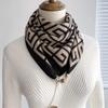 Women's Elegant 100% Cotton Scarf with Magnetic Closure