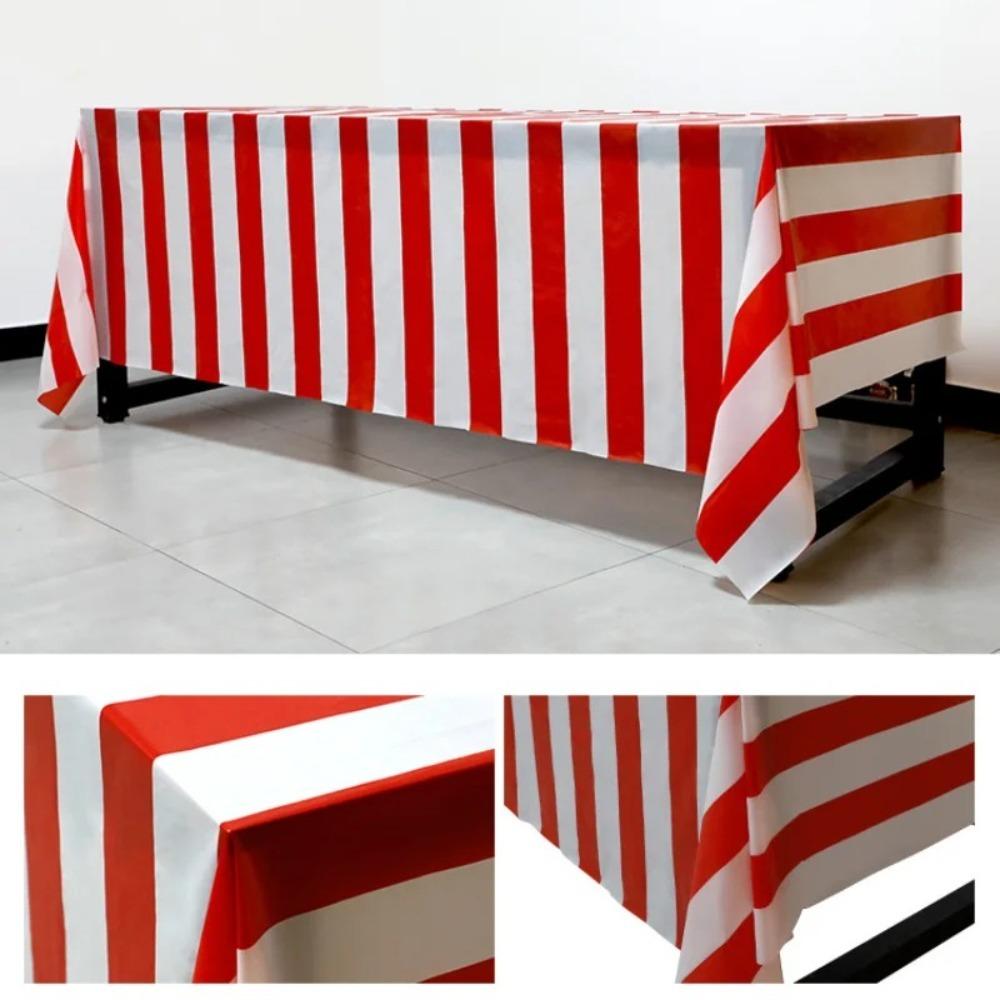 Пикник Цирк Ткань Полосатые Коврики Рождественская Сервировка Стола Модная Скатерть для Вечеринки