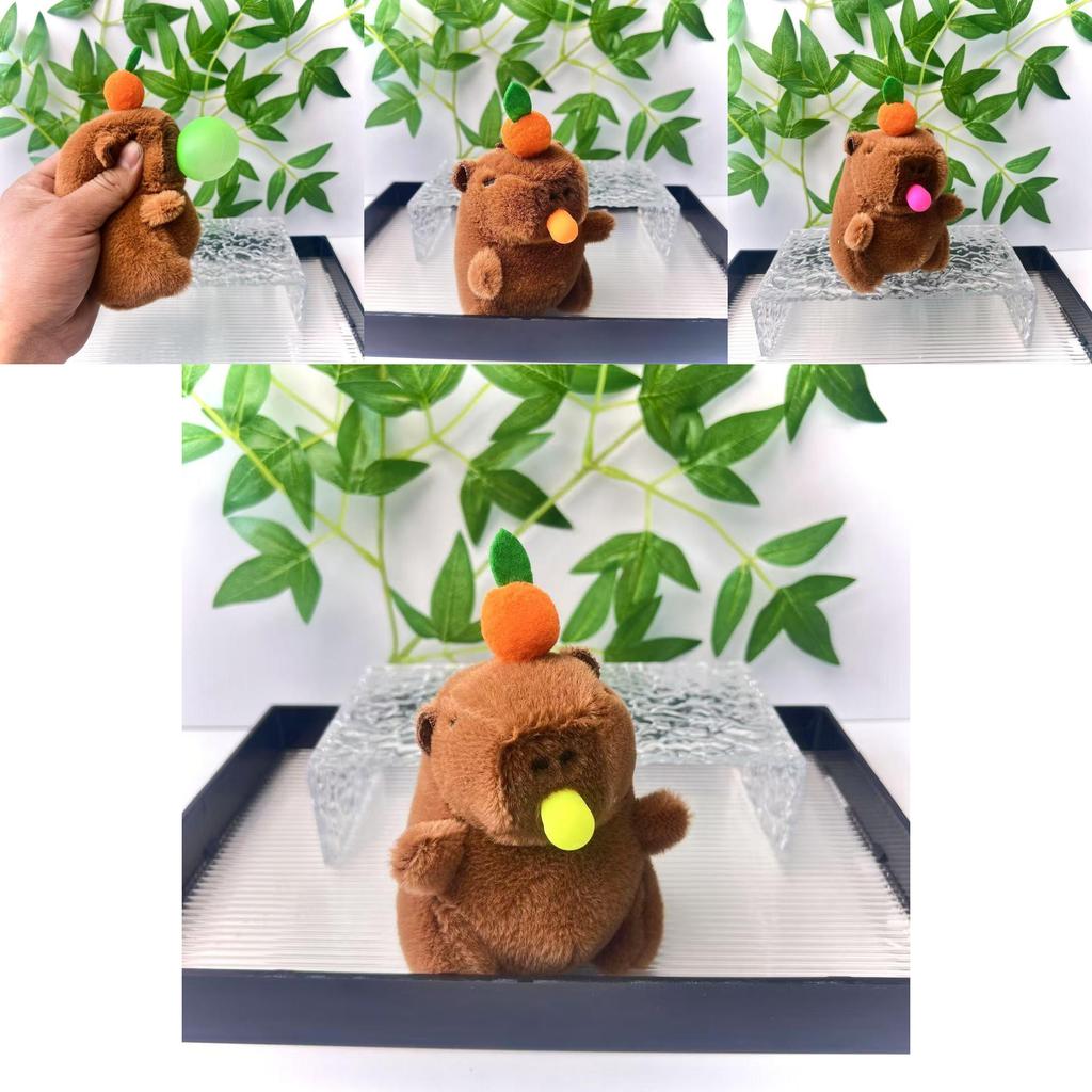 Adorable Colorful Capybara Plush Toy With Soft Short Fur Perfect For Birthdays And Gifts