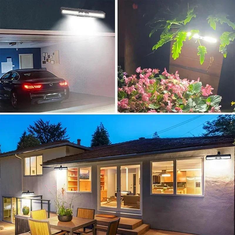 Clip On Solar Motion Sensor Lights Outdoor Waterproof Solar Fence Lights Outside with 36 LEDs Portable Solar Powered Lamps