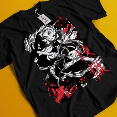 Рубашка «Убийца демонов» Ренгоку Кёдзюро Футболка Танджиро Футболка Музан Дома Ветер