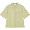 Solid Color Minimalist Button Soft Short Sleeve Shirt Men Shirts Green J325173-LFU