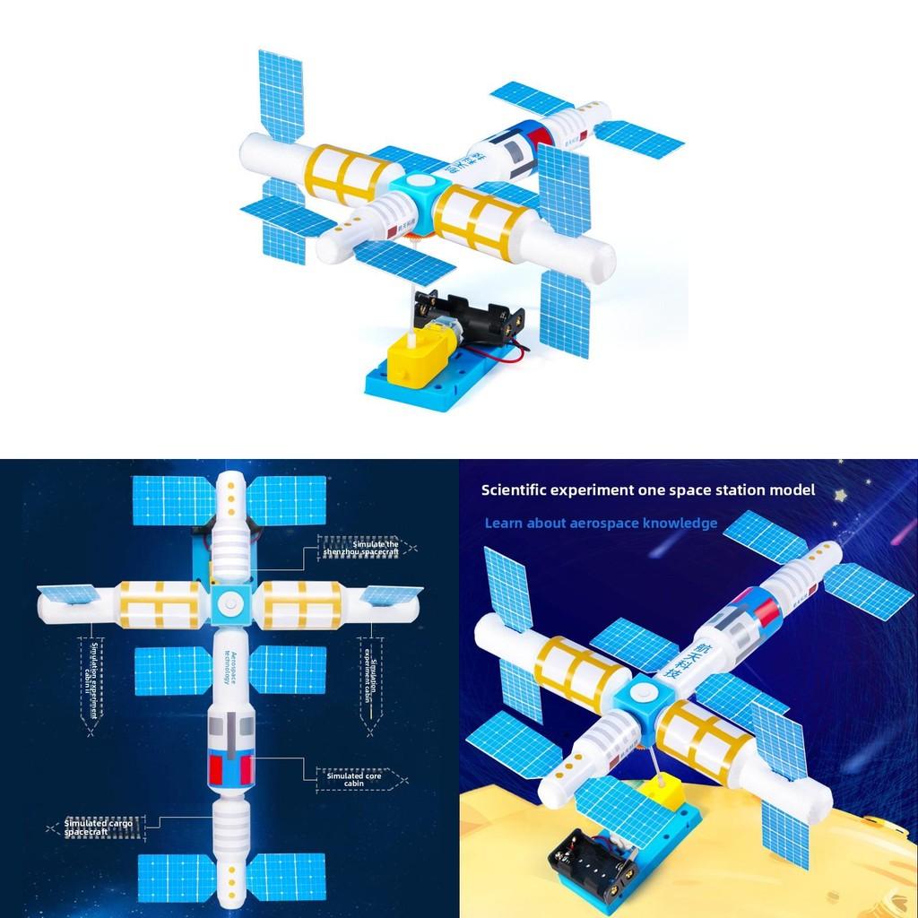 Space Station Physics Toy With Electric Features For Childrens Learning And Creativity