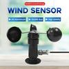 0-30m/s Aluminium Alloy Wind Speed Sensor Weather Station Detector 3 Cup Anemometer Sensors Pulse RS485 Output 4-20mA 0-5V 0-10V