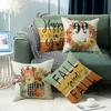 New Literary Maple Leaf Pillow Cover Thanksgiving Decoration Home Sofa Pillow Cover Pillow