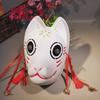 Hand-Painted Firefly Forest Fox Mask Inspired by Natsume's Book of Friends