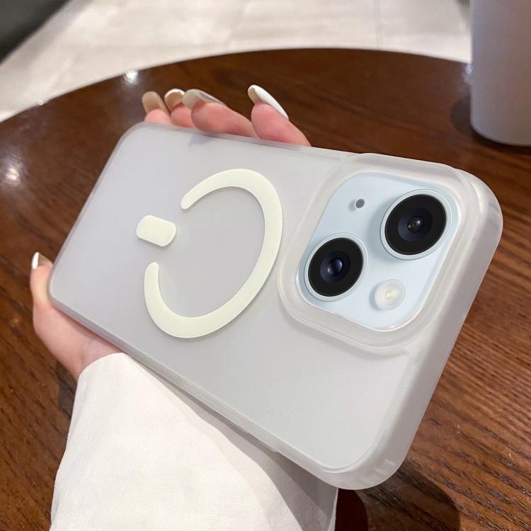 Двусторонний матовый прозрачный чехол для телефона MagSafe