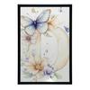 Plakat Urokliwa Litera "D" - Kwiaty I Motyle Plakat Urokliwa Litera "D" - Kwiaty I Motyle, 30X40 Cm, Bez Ramy, Płótno Premium Na Blejtramie