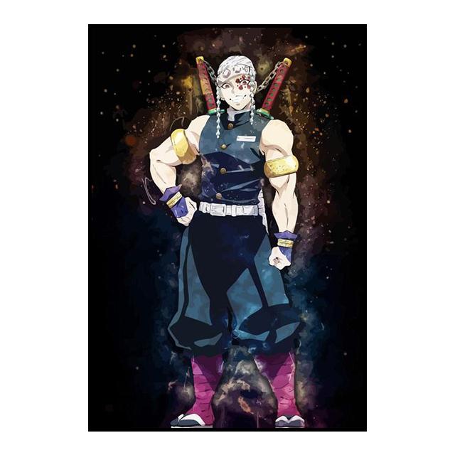 Убийца Демонов, украшение, картина, фреска, постер с персонажами аниме, холст, живопись и настенные художественные принты для детской комнаты, современный домашний декор