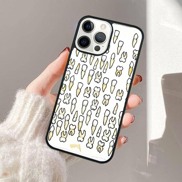 Чехол для телефона с рисунком зуба стоматолога для Apple iPhone 17 Air Pro Max Plus Чехол для iPhone 17 Air 14 15 16 13 12 Max Чехол