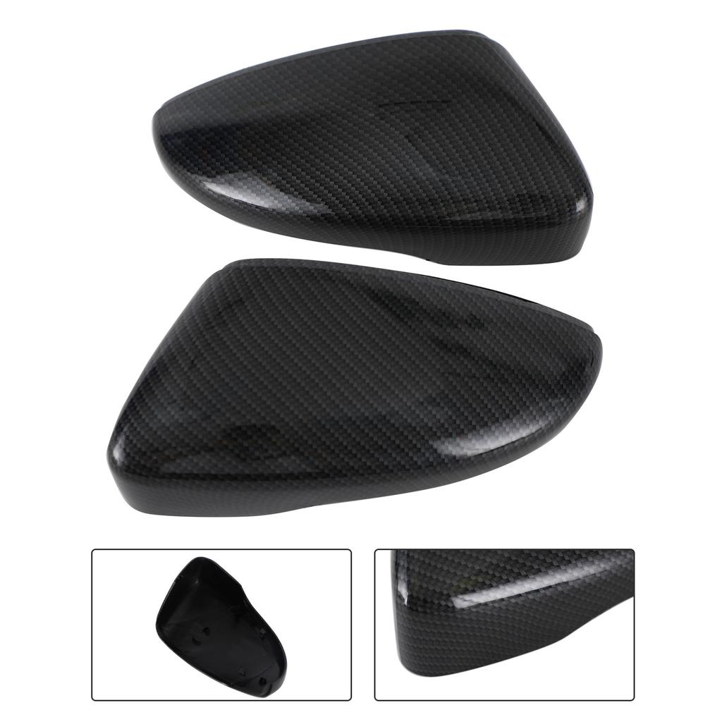 Left & Right Rear Door Wing View Mirror Cover Cap 3C8857537 For VW Jetta Passat