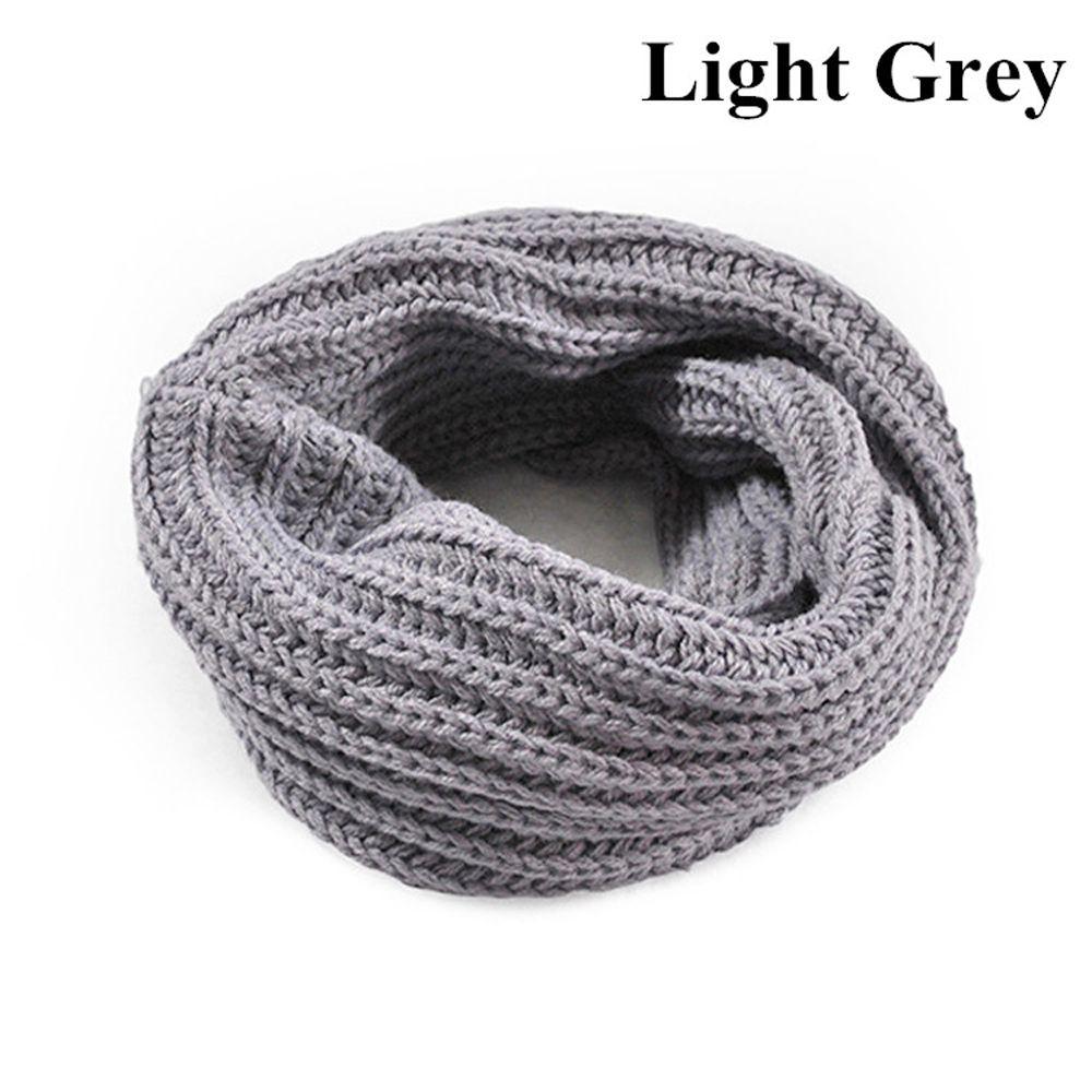 Fashion Winter Long Shawl Knitting Wool Scarf Neck Cowl Collar Infinity Circle Cable