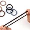4cm Solid Color Elastic Hair Ties, Girls High Ponytail Towel Circle Hair Accessories