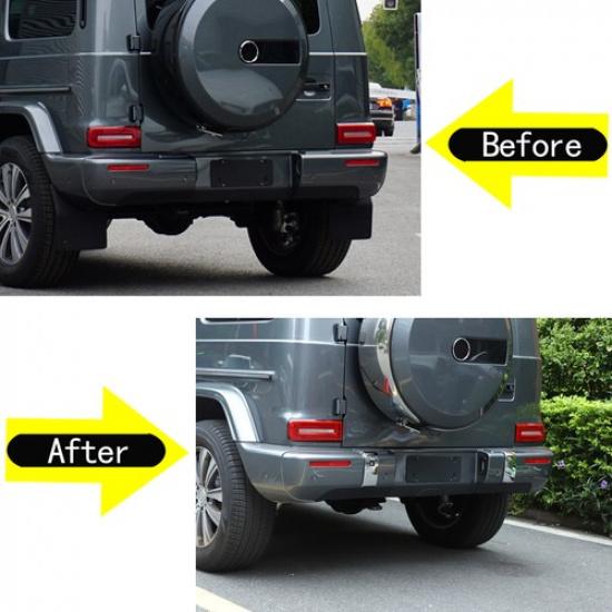 Chrome ABS Rear Bumper Trim For Mercedes Benz G Class W463 G350 G55 G63 19-