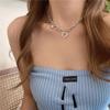 2022 Silver Heart Necklace: Women's Hip-Hop Clavicle Chain, Simple & Trendy