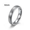 4/6/8mm Rings for Men Sand Surface Tungsten Steel Women Wedding Rings Simple Boy Girl Couple Rings Propose Marriage Gift