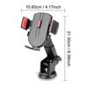 Car Phone Holder With Suction Cup 360 Degrees Rotatable For 66-84mm Width Mobile Phone Stand Stretching GPS Navigation Support