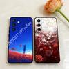 Чехол для телефона с красным паучьим лилией Хиганбана для Samsung Galaxy A73 72 71 70 A53 52 41 40 A32 31 30 Note20 Note10 Note9
