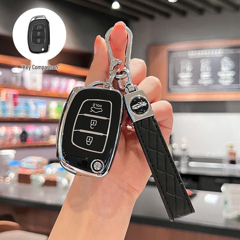 Чехол для ключа Hyundai для ix35, Langdong, Lingdong, Mingtu, Elantra, ix25, Reina, Santa Fe, Fiesta