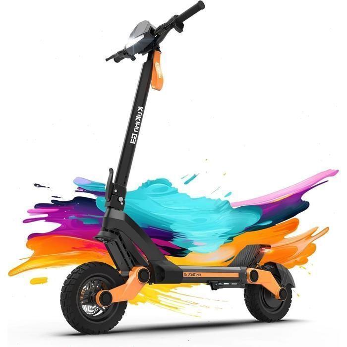 Scooter électrique KuKirin G3 Édition 2024 - Moteur 1200 W - Batterie 52 V 18 Ah - Pneus 10,5 pouces