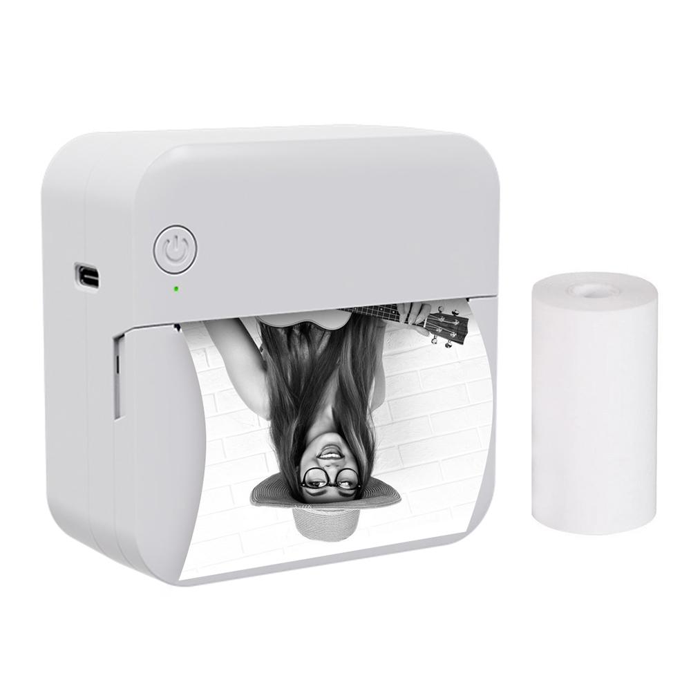 Мини карманный термопринтер P7 Многофункциональный портативный принтер для наклеек 300DPI Мгновенная фотопечать Поддержка BT для IOS Android