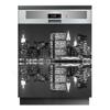 Black Background Modern Self Adhesive Dishwasher Sticker Fridge Sticker Wall Stickers Door Cover Kitchen Accessories Wall Mural