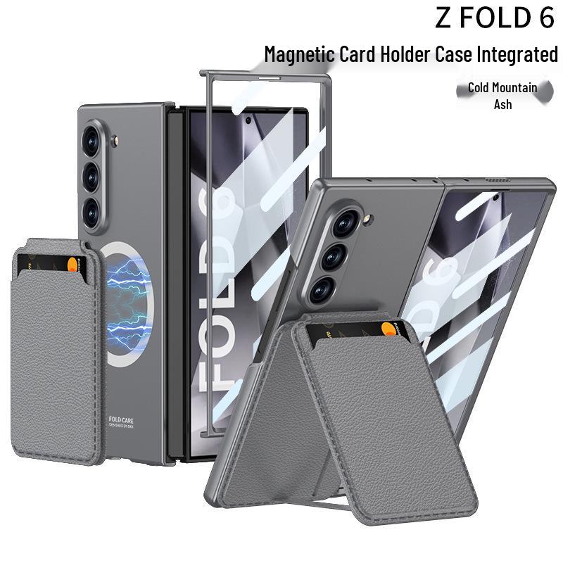 Магнитный чехол-подставка для карт для Samsung Z Fold7/6/5 - Многофункциональный, Съемный, Ультратонкая защита