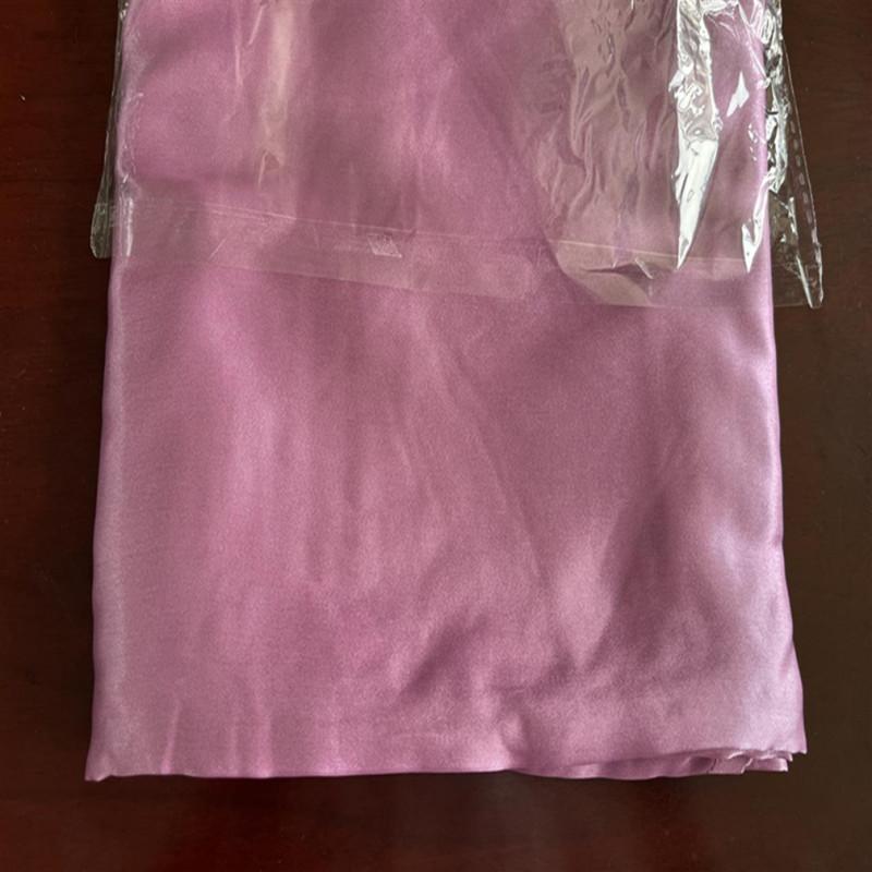 2шт наволочка, искусственный шелк, мягкий дышащий, приятный для кожи однотонный чехол для подушки с