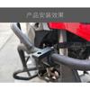 Motorcycle Spotlight Pipe Clamp, Bumper, External Spotlight Modification Bracket, Aluminum Alloy Small 69 Expansion Fixed Frame