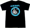 Винтаж Футболка с коротким рукавом The GERMS, плотный хлопок, черная, полный размер, TR662, унисекс