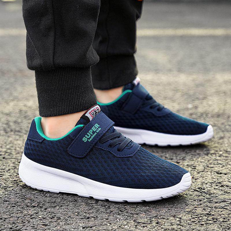 Детская спортивная обувь 28-40 очень легкая и дышащая спортивная обувь для мальчиков с поверхностью EVA