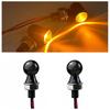 2x Motorcycle Turn Signal Amber Lights Blinker Smoke Lamps For Most Motorcycle