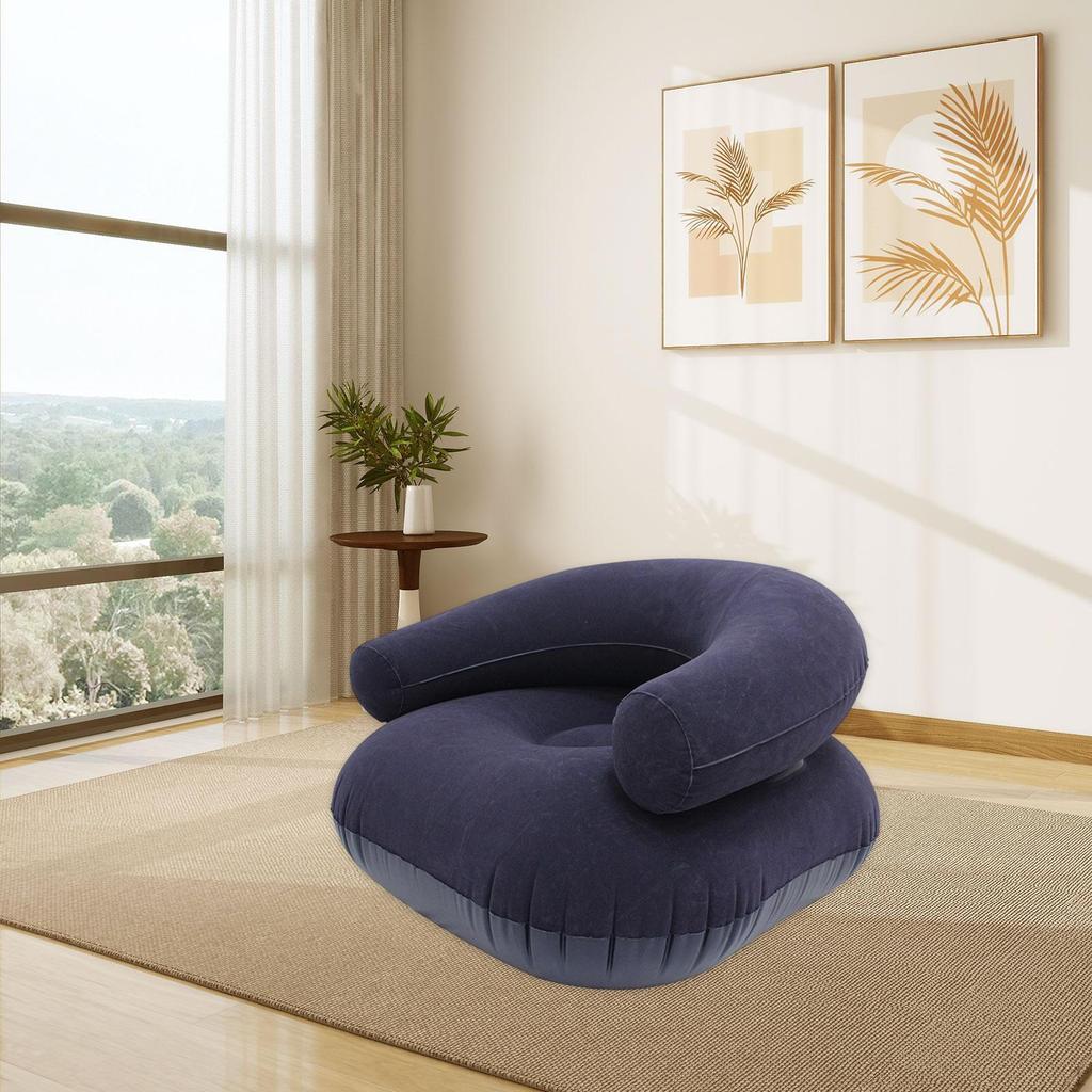 Компактное надувное кресло-шезлонг, Универсальный шезлонг для сада, путешествий и дома