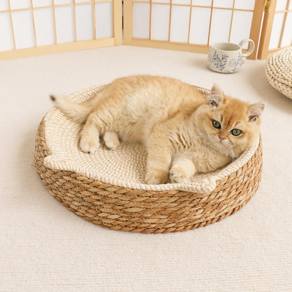 Handmade Vine Woven Cat Nest Large Size Seasonal Warmth Pad Four Seasons Universal