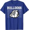 Бульдоги Талисман Командный дух Винтажный Спортивный фанат Унисекс Унисекс Футболка