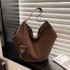 Ретро, большая вместимость, на одном плече, модная, простая и стильная, повседневная сумка для поездок на работу, сумка-тоут для ручной переноски