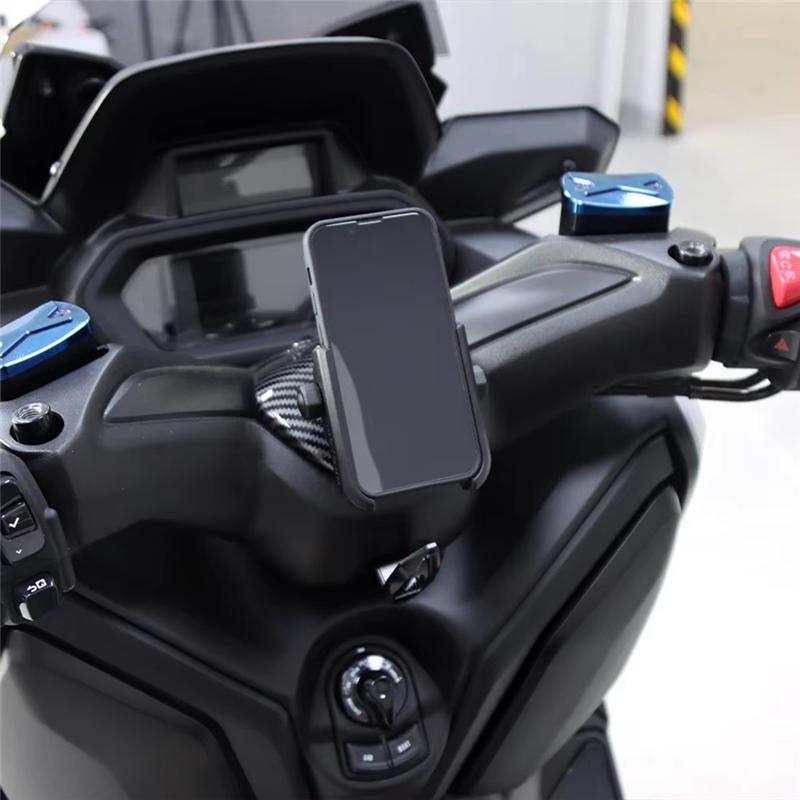 NEW-Accessories For XMAX X-MAX 300 2017-2025 Motorcycle Handlebar Upper Faucet Cover With Phone Holder