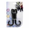 2pcs Double Stroller Hooks 180 Degrees Swivel Adjustable Portable Multipurpose Baby Cart Stroller Clips for Hanging Diaper Bags Groceries Handbags