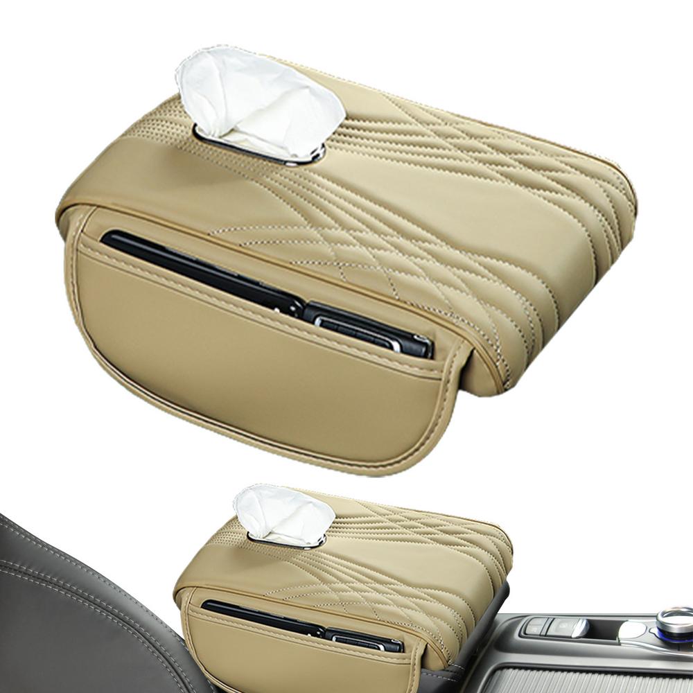 Подлокотник автомобиля водонепроницаемый защитный чехол для подлокотника центральной консоли подушка для локтя с карманом для хранения и коробкой для салфеток