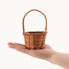 Маленькая цветочная корзина Ручная плетеная корзина Офисная декоративная корзина Мини-корзина Пасторальный декор мебели Цветочная корзина для мелочей