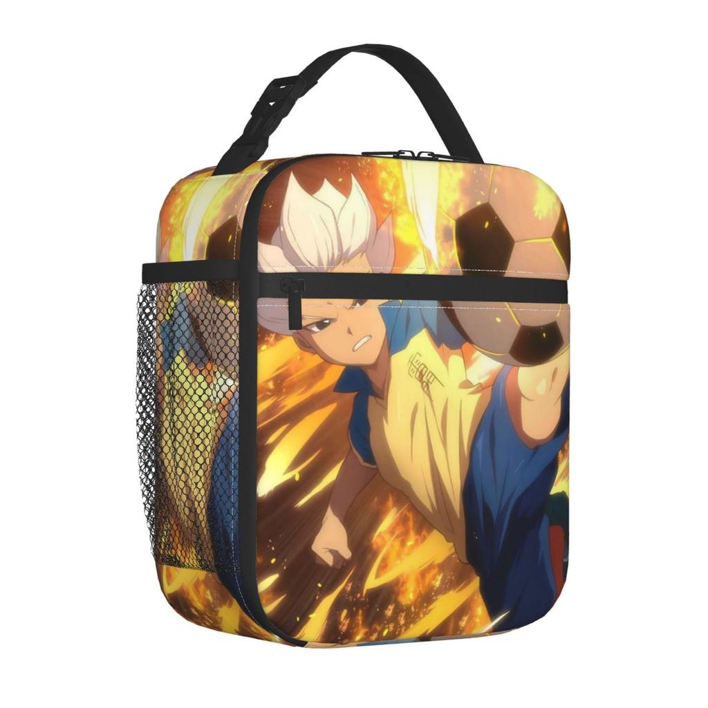 Lunch Boxes Anime Axel Blaze Inazuma Eleven Accessories Lunch Container INS Trendy Thermal Cooler Lunch Box For School