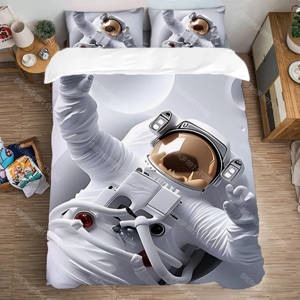 Duvet Cover Set Bedding Decorations Single Double Large Size Queen Bed Comforter Sets Art Fashion Astronaut Pillowcase Linen